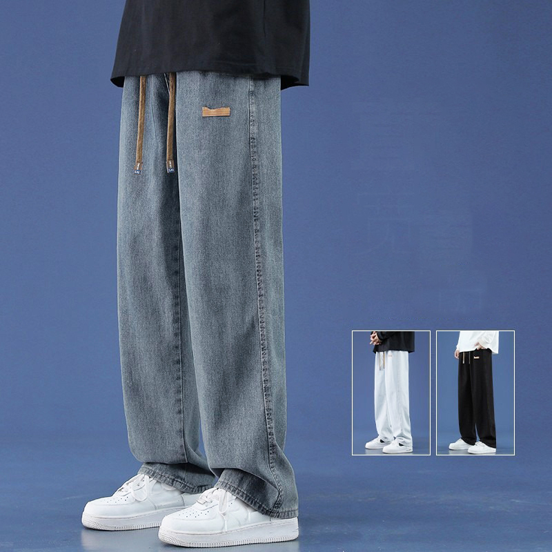 Men'S Accessories For Jeans - Jeans Baggy d'été pour hommes Tissu