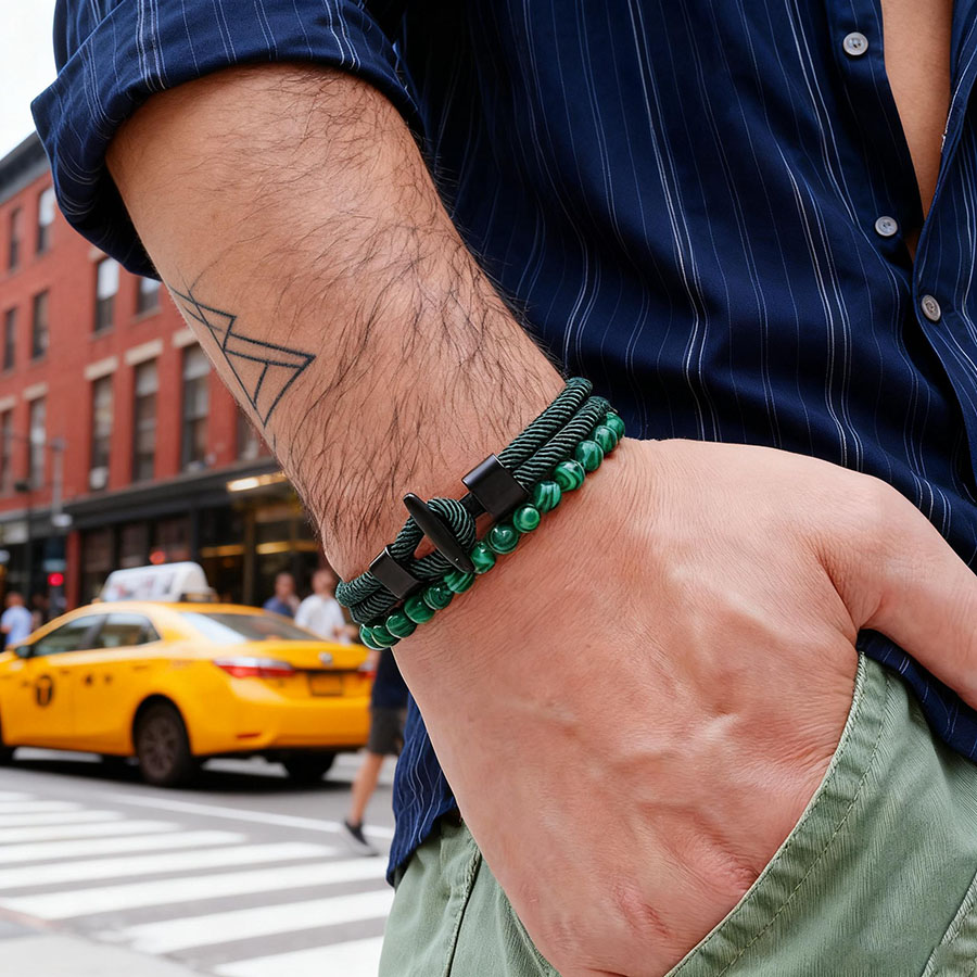 Men Accessories Wrist - Ancre Unique 2 pièces homme Bracelet