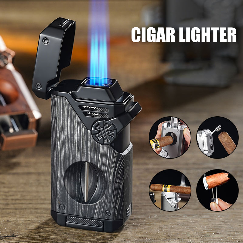 Cigar Cutter Set - Ensemble de briquets à cigares multifonction,
