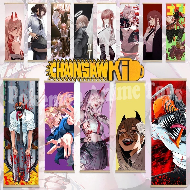 Quality Men'S Accessories - Affiche de dessin animé Chainsaw Man,