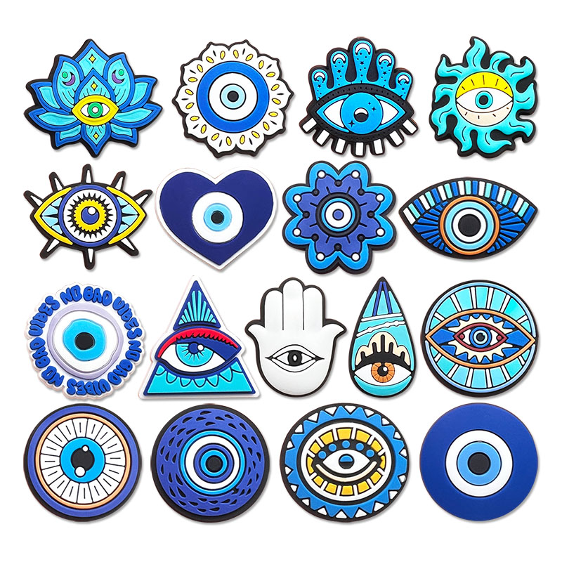 Men Accessories Evil Eye - Nouveauté mauvais yeux chaussures breloques broche