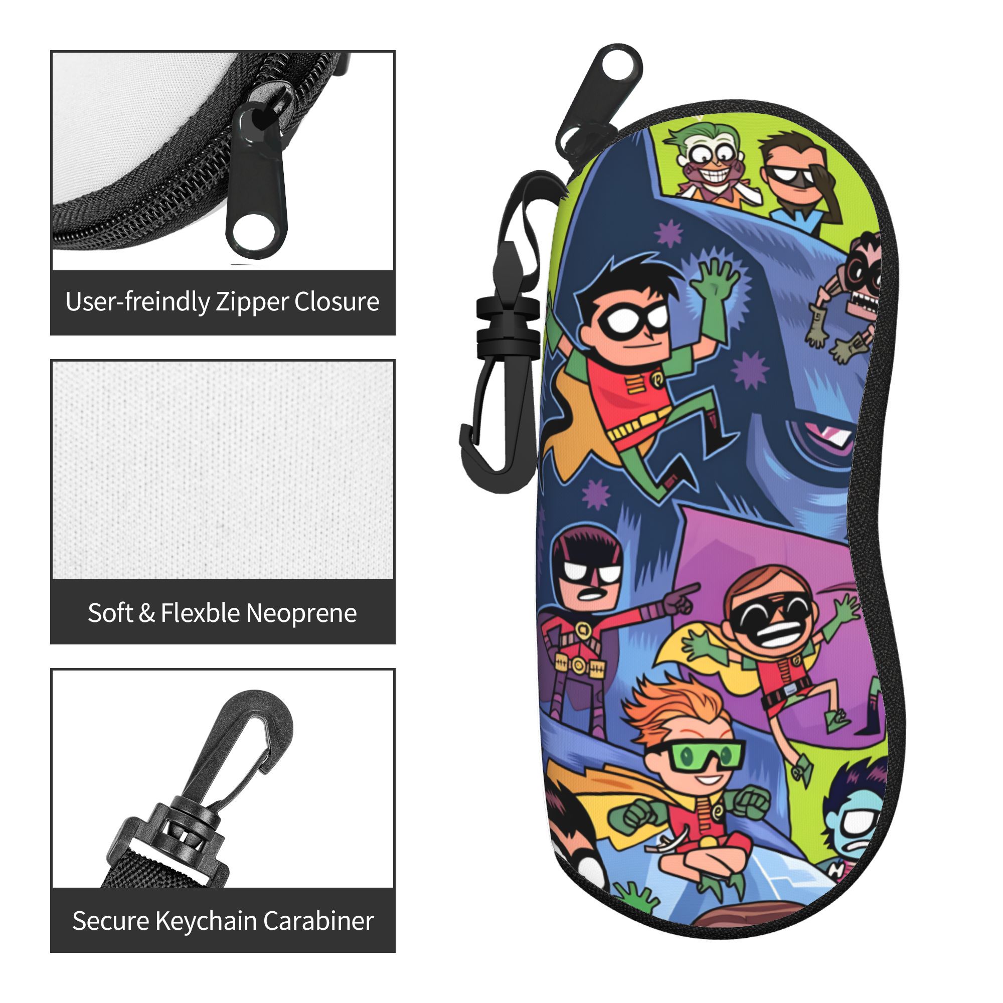 Teens Titans Go – étui à lunet - Men'S Accessories Go Outdoors avis et prix