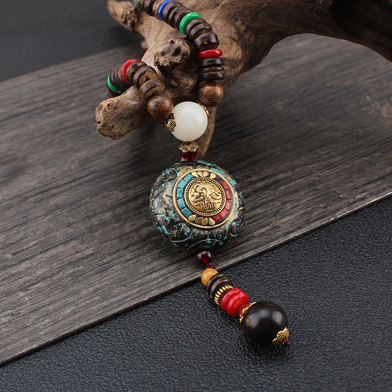 Collier thangka long et exotiq - Men Accessories Nepal avis et prix