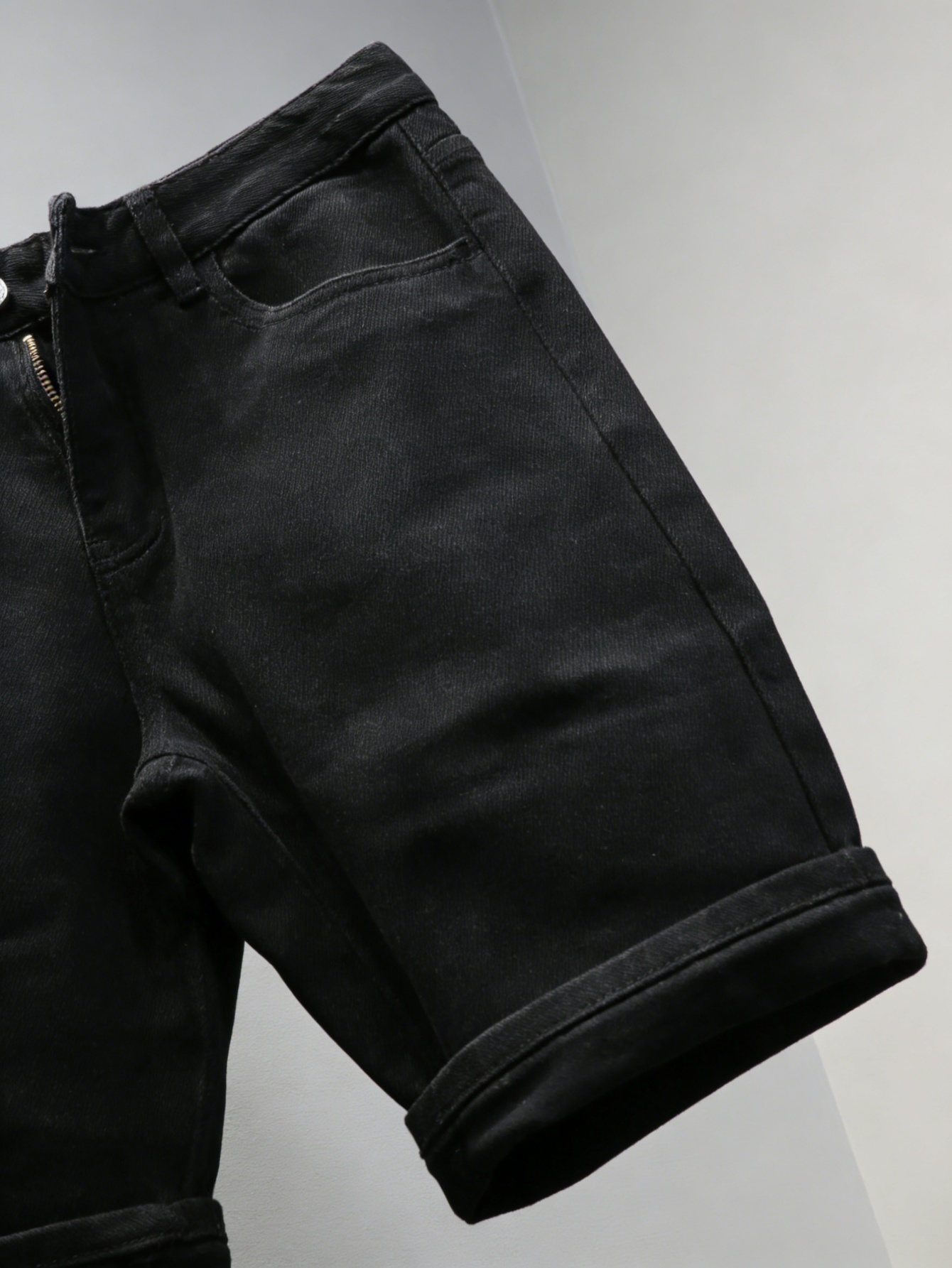 Short en jean noir uni pour ho - Men'S Accessories For Jeans avis et prix