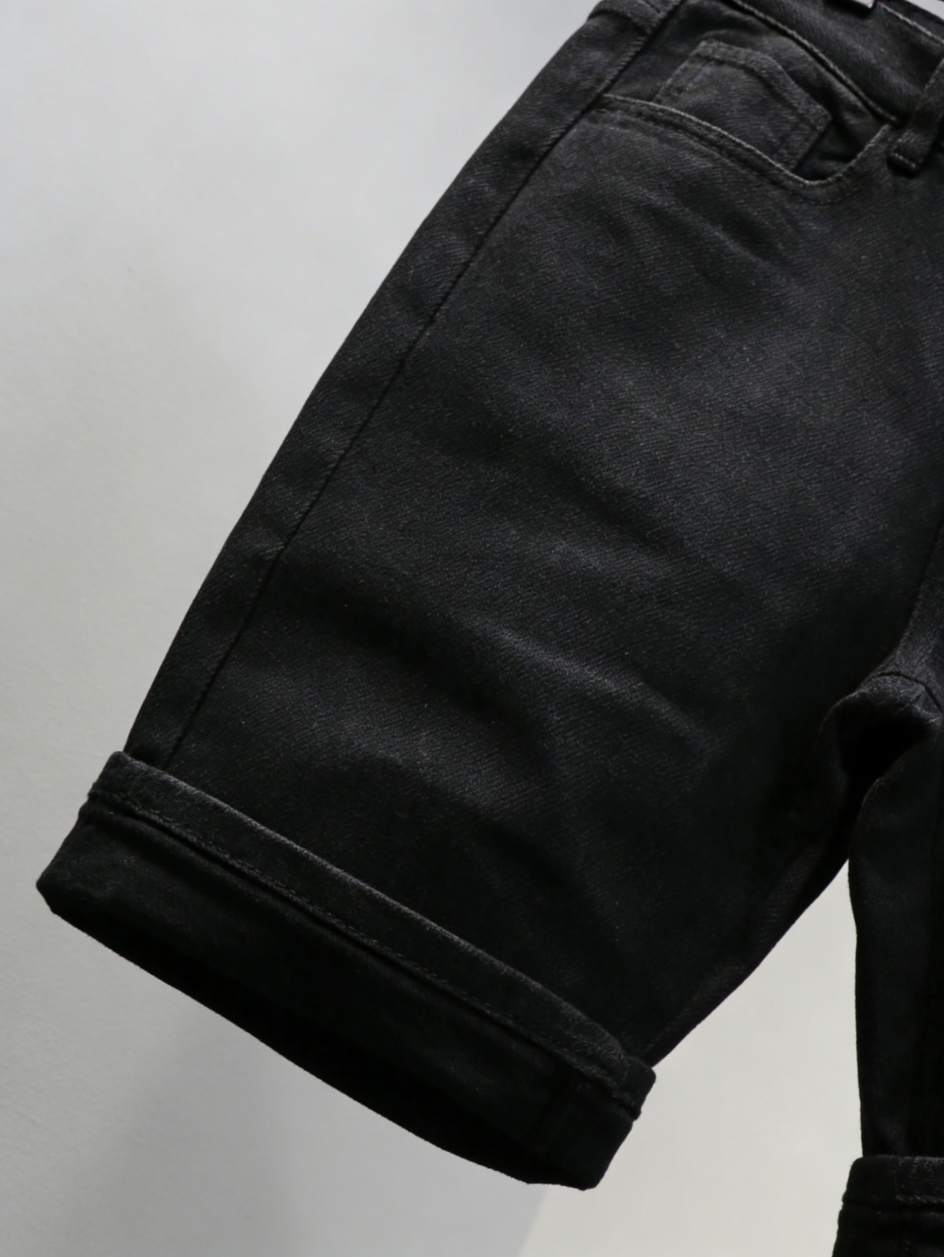 Short en jean noir uni pour ho - Men'S Accessories For Jeans avis et prix
