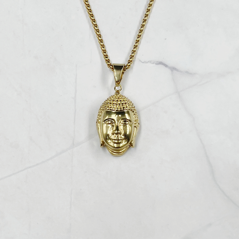 Collier pendentif tête de boud - Men Accessories Nepal avis et prix