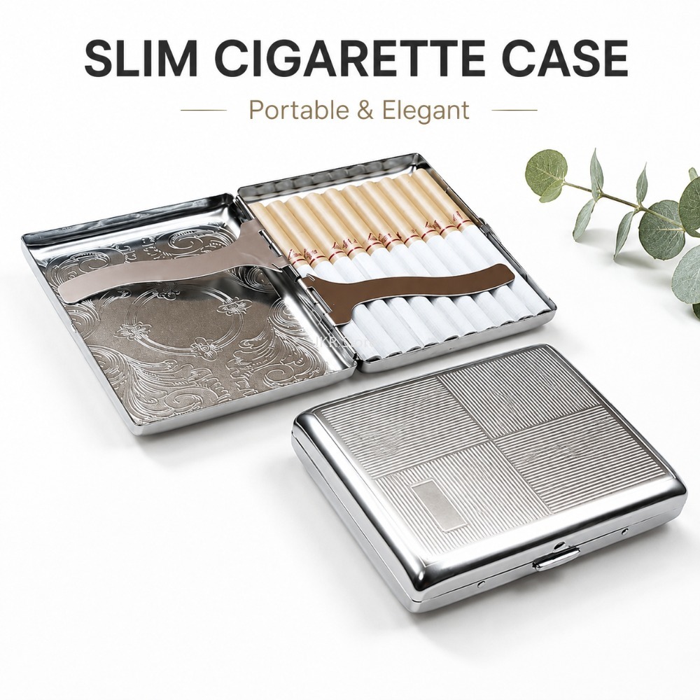 Boîte à cigarettes en acier in - Men Accessories Usa avis et prix