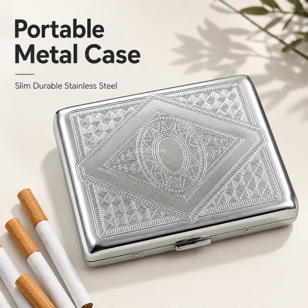 Boîte à cigarettes en acier in - Men Accessories Usa avis et prix