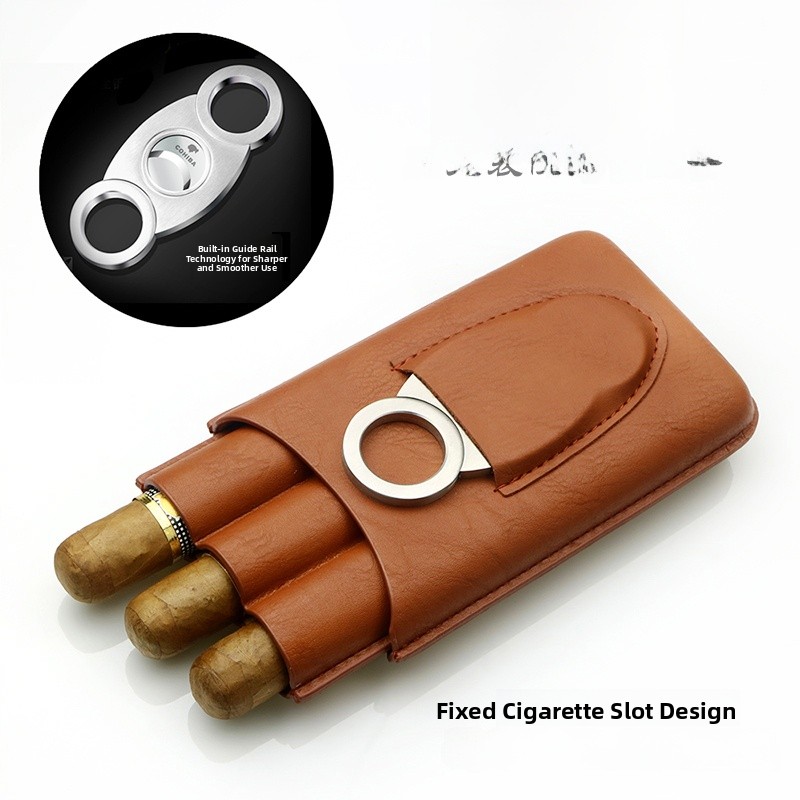 Ensemble de 2 étuis à cigares  - Cigar Cutter Set avis et prix