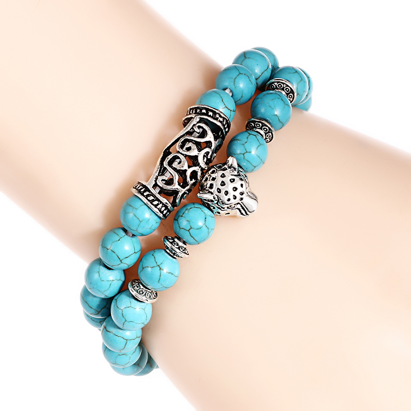 Premium 2 pièces/ensemble léop - Men Accessories Wrist avis et prix