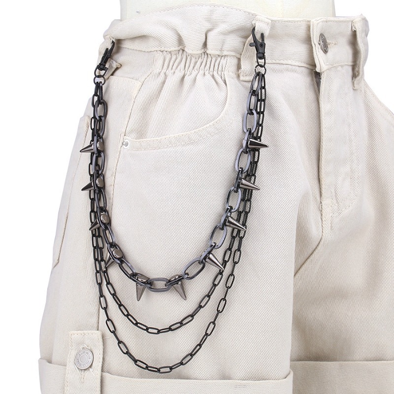 Hip Hop Punk Rock métal pantal - Men'S Accessories For Jeans avis et prix
