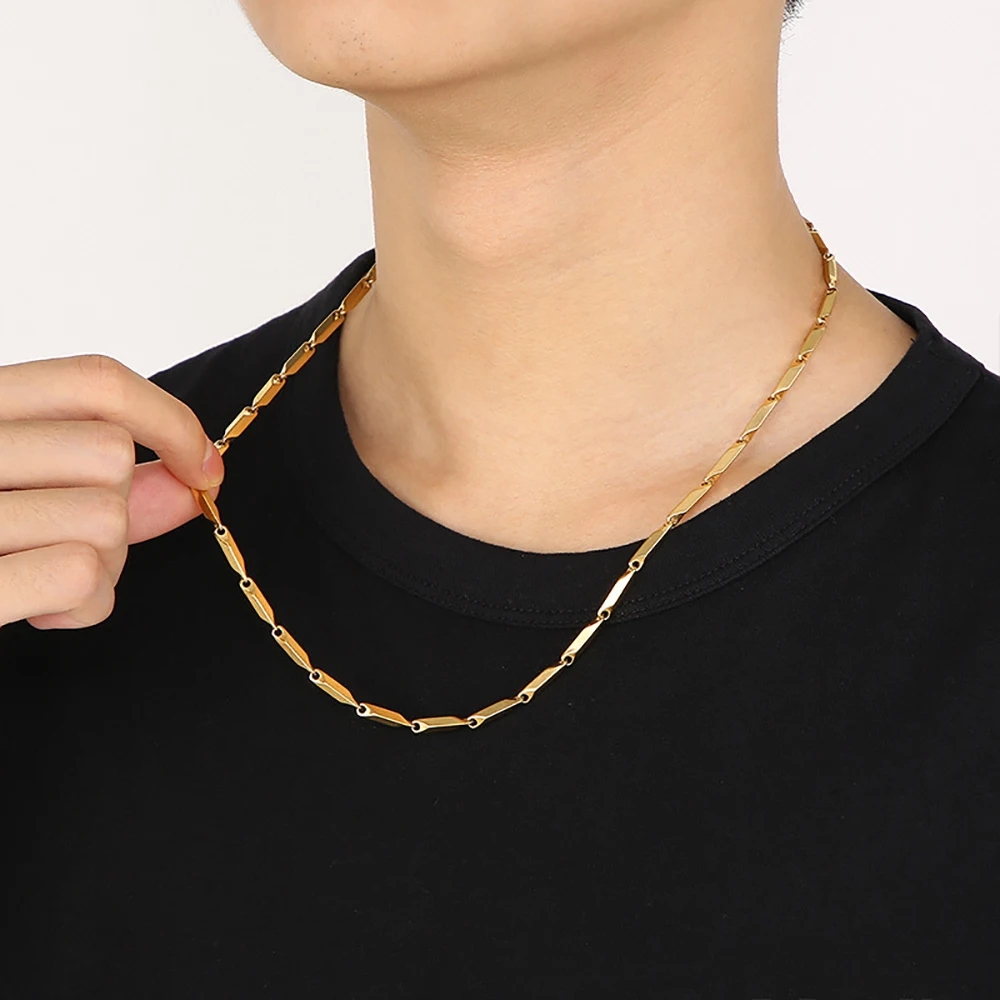 Collier chaîne en acier inoxyd - Men Accessories Ethnic avis et prix